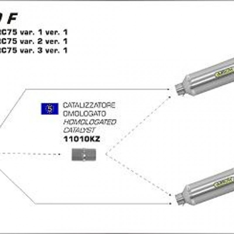 ARROW HON Silencer Thunder Aluminium with CF End Cap
