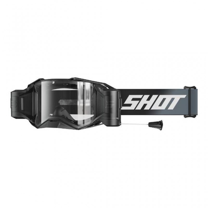 SHOT Goggles Lite Roll Off Solid Matt Black