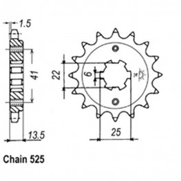 Front Sprocket HONDA 525