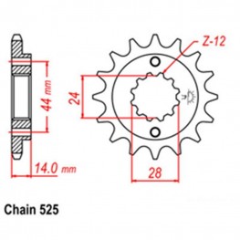 Front Sprocket HONDA 525