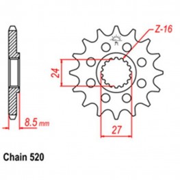 Front Sprocket SUZUKI 520