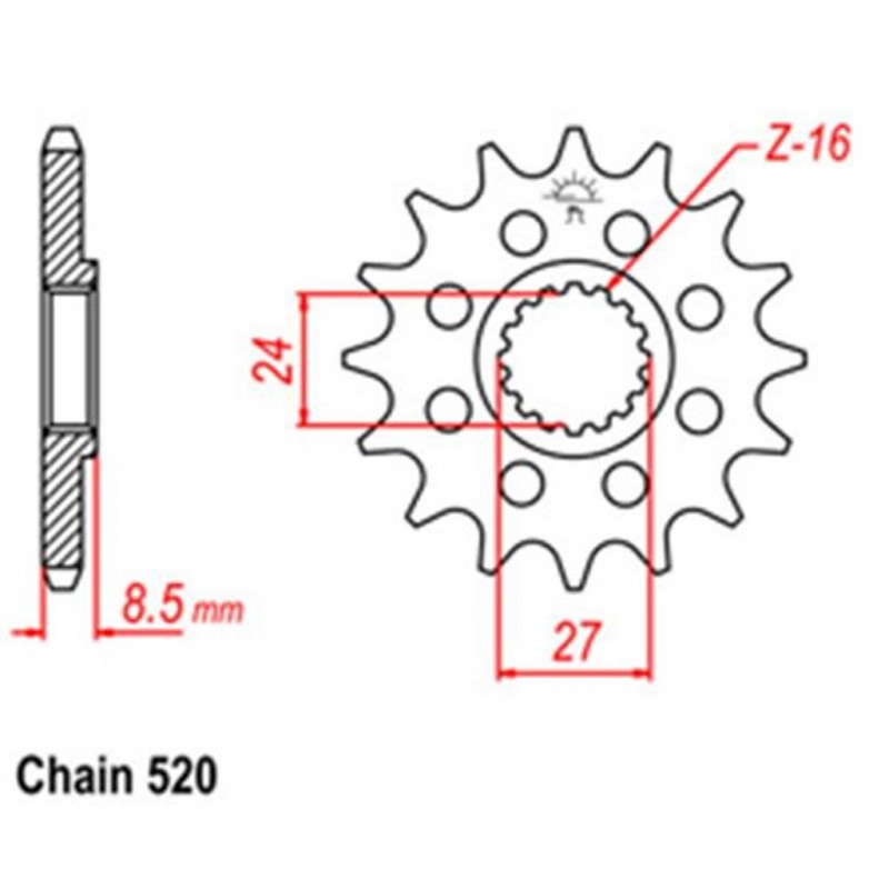 Front Sprocket SUZUKI 520