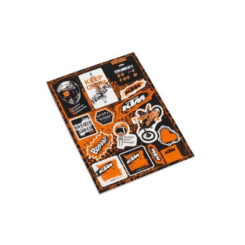 KTM GRAPHIC LOGO STICKER SHEET