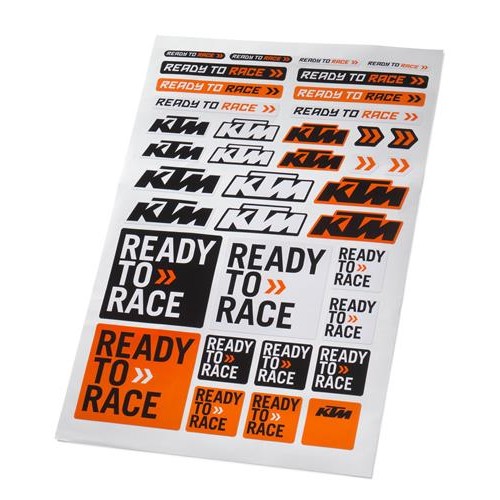 CORPORATE KTM LOGO STICKER SHEET