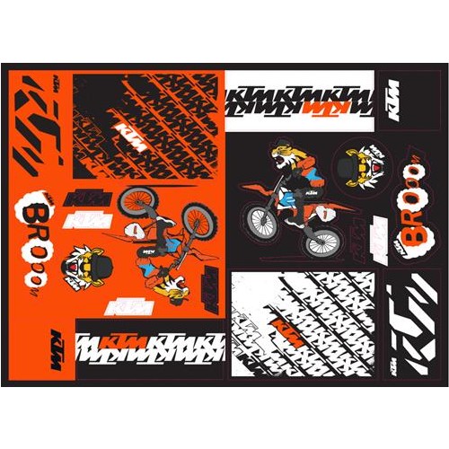 TEAM KTM  GRAPHIC STICKER SHEET