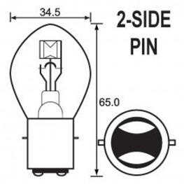 Bulb 6V 35/35W 2 Pin (10)