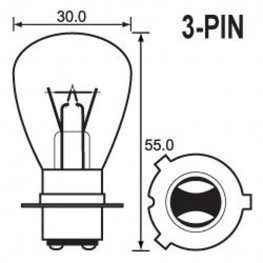 Bulb 6V 35/36W 3 Pin (1)