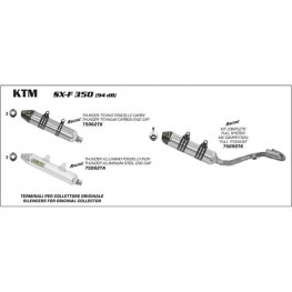 ARROW KTM 350 SX-F 11-12 Ti F-S RACE TE*