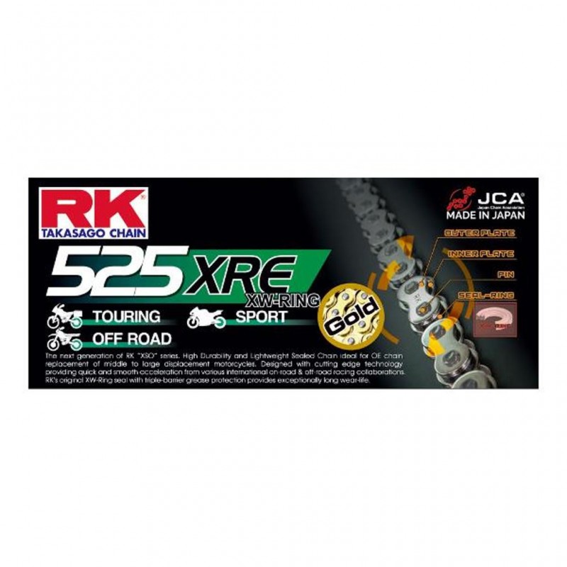 RK 525XRE x 120L XW Chain Gold