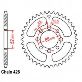 Rear Sprocket SUZUKI KAWASAKI 428