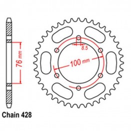 Rear Sprocket YAMAHA 428*