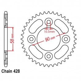 Rear Sprocket HONDA 428