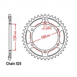 Rear Sprocket HONDA 525