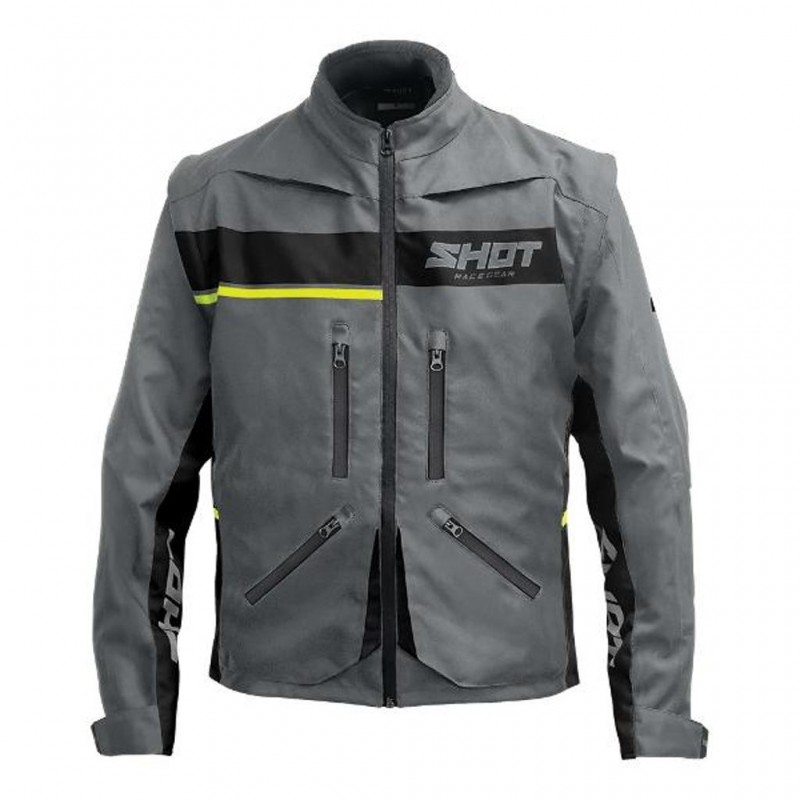 SHOT Jacket Contact Assault 2.0 Grey/Neon Yellow