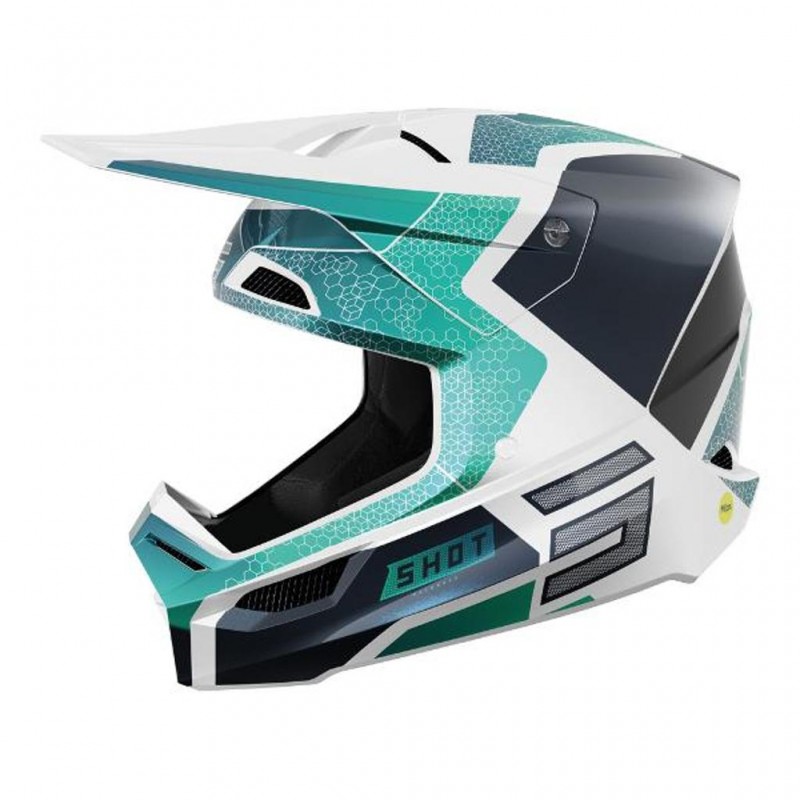 SHOT Helmet Race Phaser Pearly Blue/Turquoise