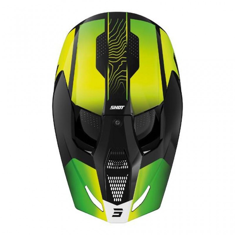 SHOT Kids Helmet Furious Apex Glossy Neon Yellow