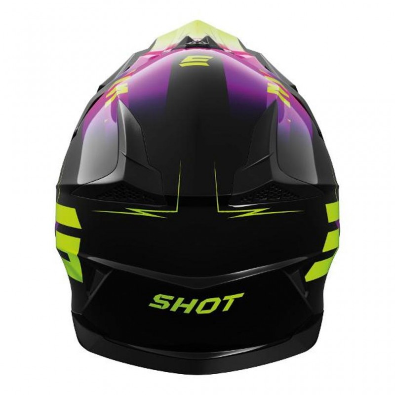 SHOT Kids Helmet Pulse X-Treme Glossy Pink/Neon Yellow