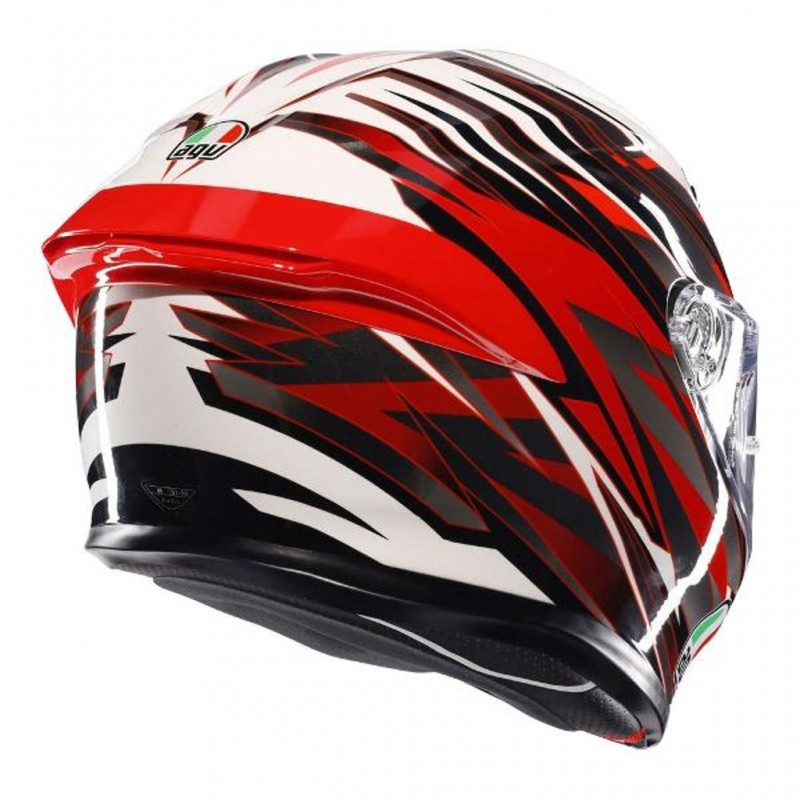 AGV K6 S Reeval White/Red/Grey