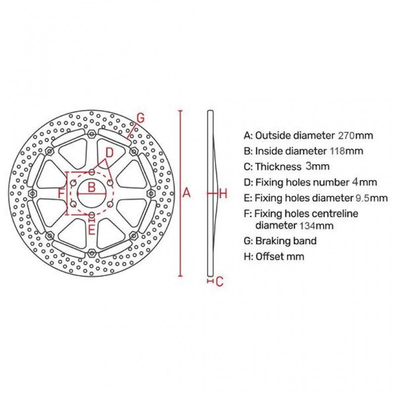 FERODO Brake Disc FMD0480MXR