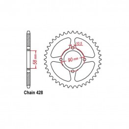 Rear Sprocket HONDA 428