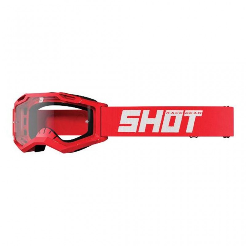 SHOT Kids Goggles Rocket 2.0 Solid Gloss Red