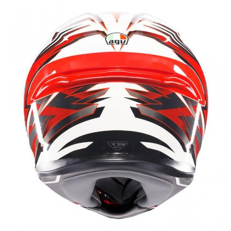 AGV K6 S Reeval White/Red/Grey